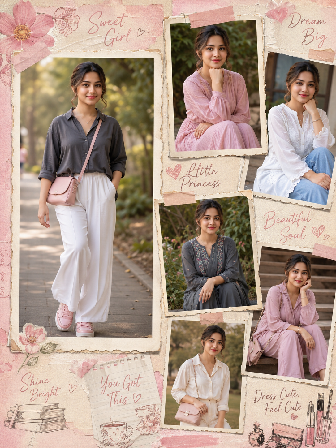 Ultra-realistic premium scrapbook-style