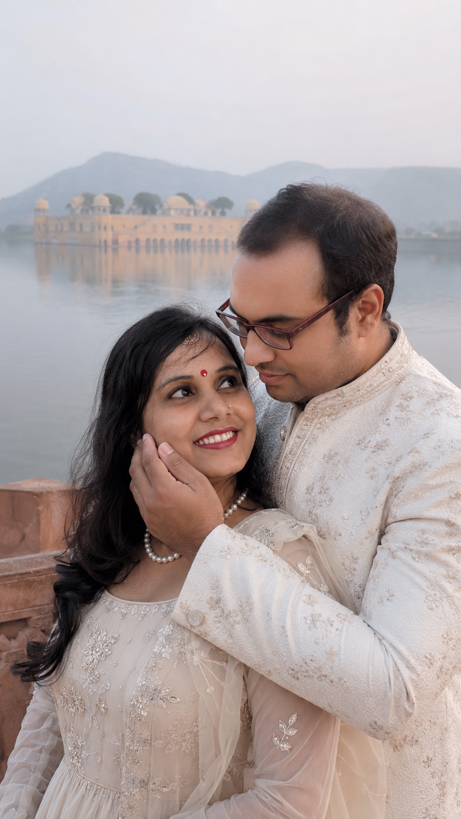 Romantic Pre-Wedding Moment